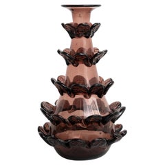 Antique Exceptional Blown Glass Vase - Circa 1940 - Spanish Craftsmanship