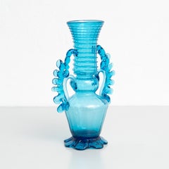 Exceptional Blown Glass Vase - Early XXth Century - Spanish Craftsmanship