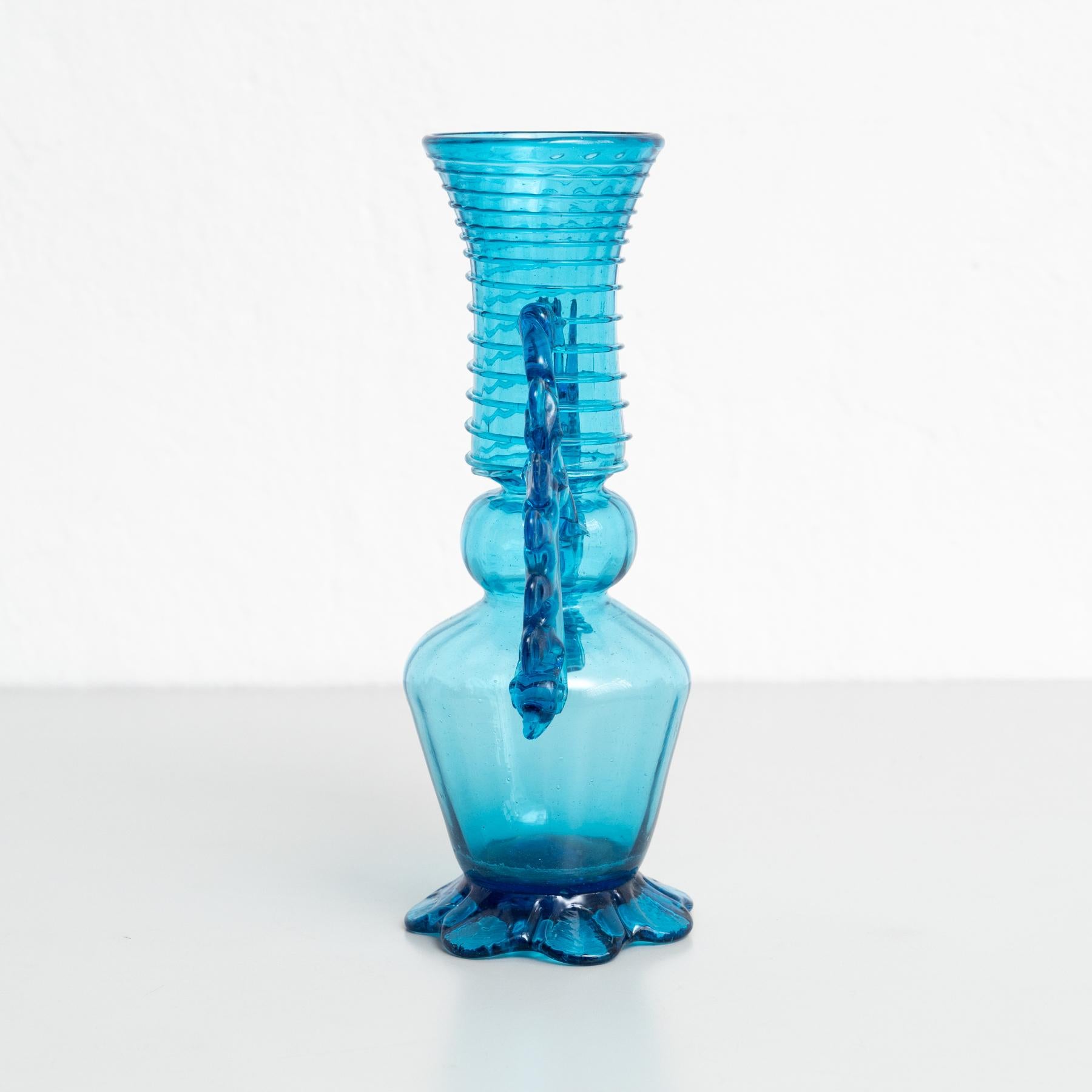 Exceptionnel vase en verre soufflé - début du XXe siècle - artisanat espagnol Bon état - En vente à Barcelona, ES