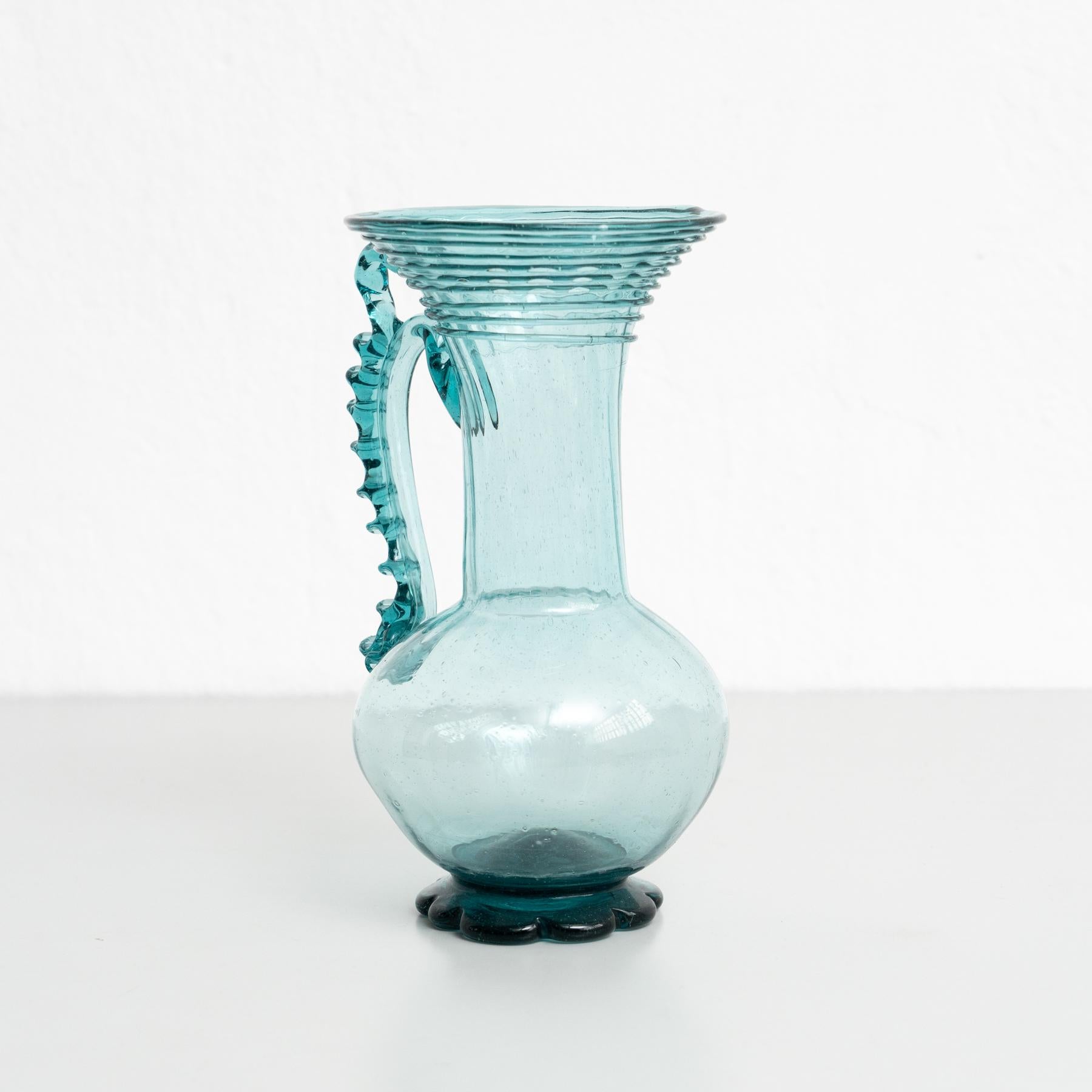 Außergewöhnliche Vase aus geblasenem Glas – frühes XX. Jahrhundert – spanische Handwerkskunst (20. Jahrhundert) im Angebot