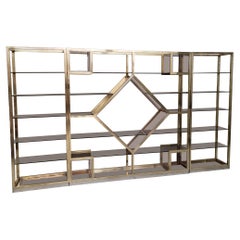 Exceptional Bookcase by Roméo Rega, circa 1970
