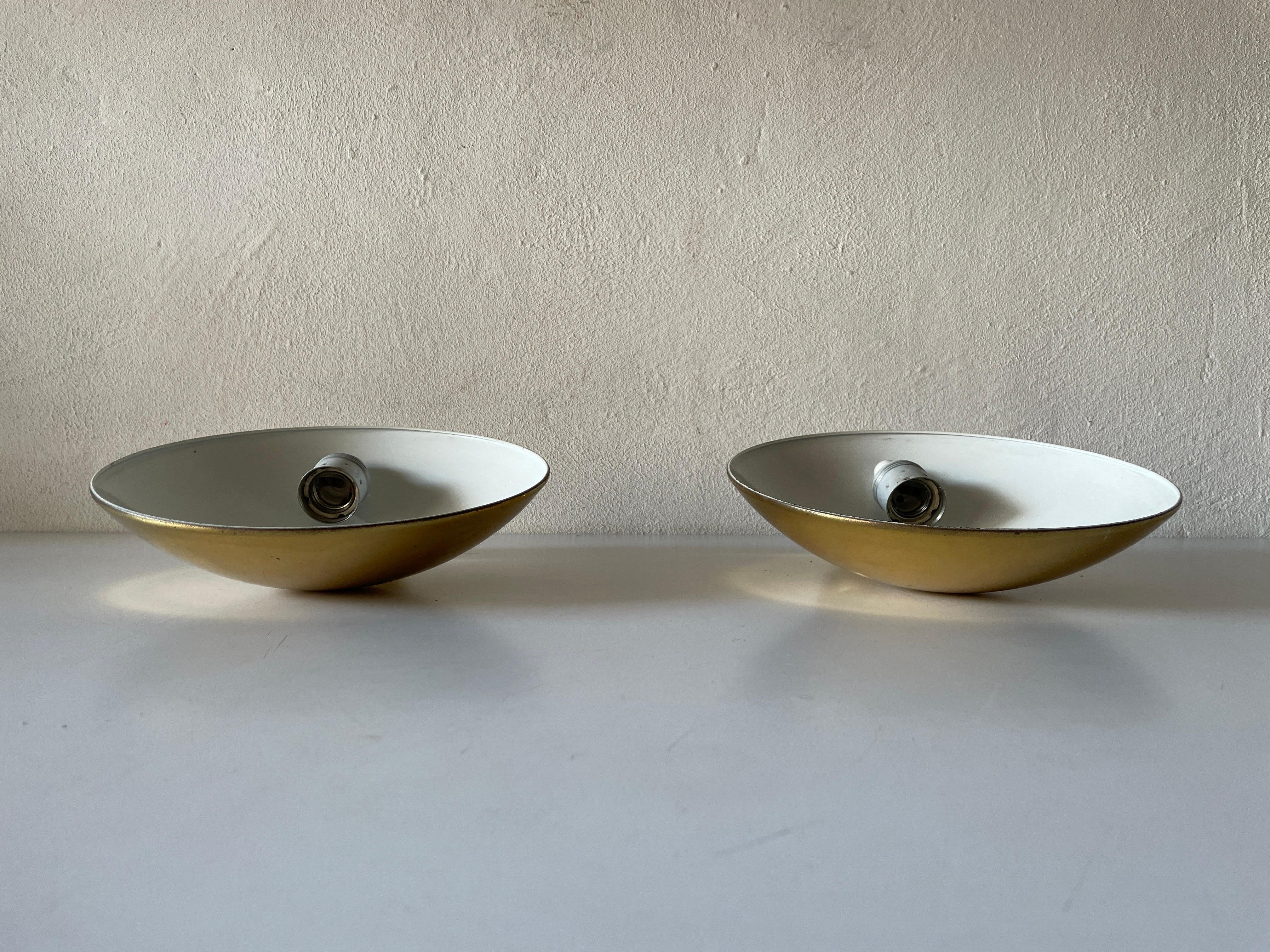 Mid-Century Modern Exceptional Brass Pair of Sconces by Hustadt Leuchten, 1960s, Germany