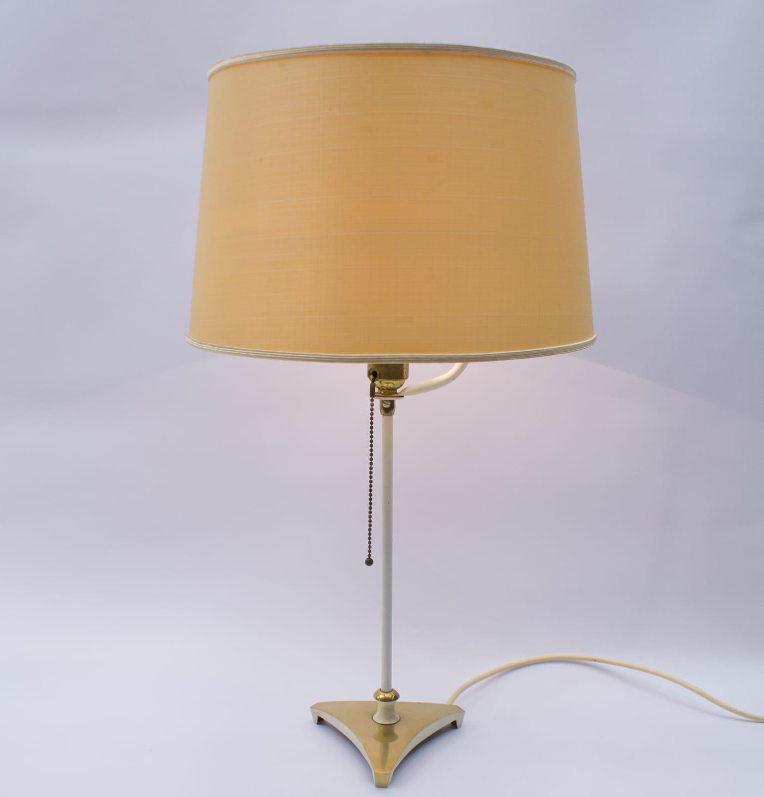 Mid-Century Modern Exceptional Brass Table Lamp, Austria, 1950s For Sale