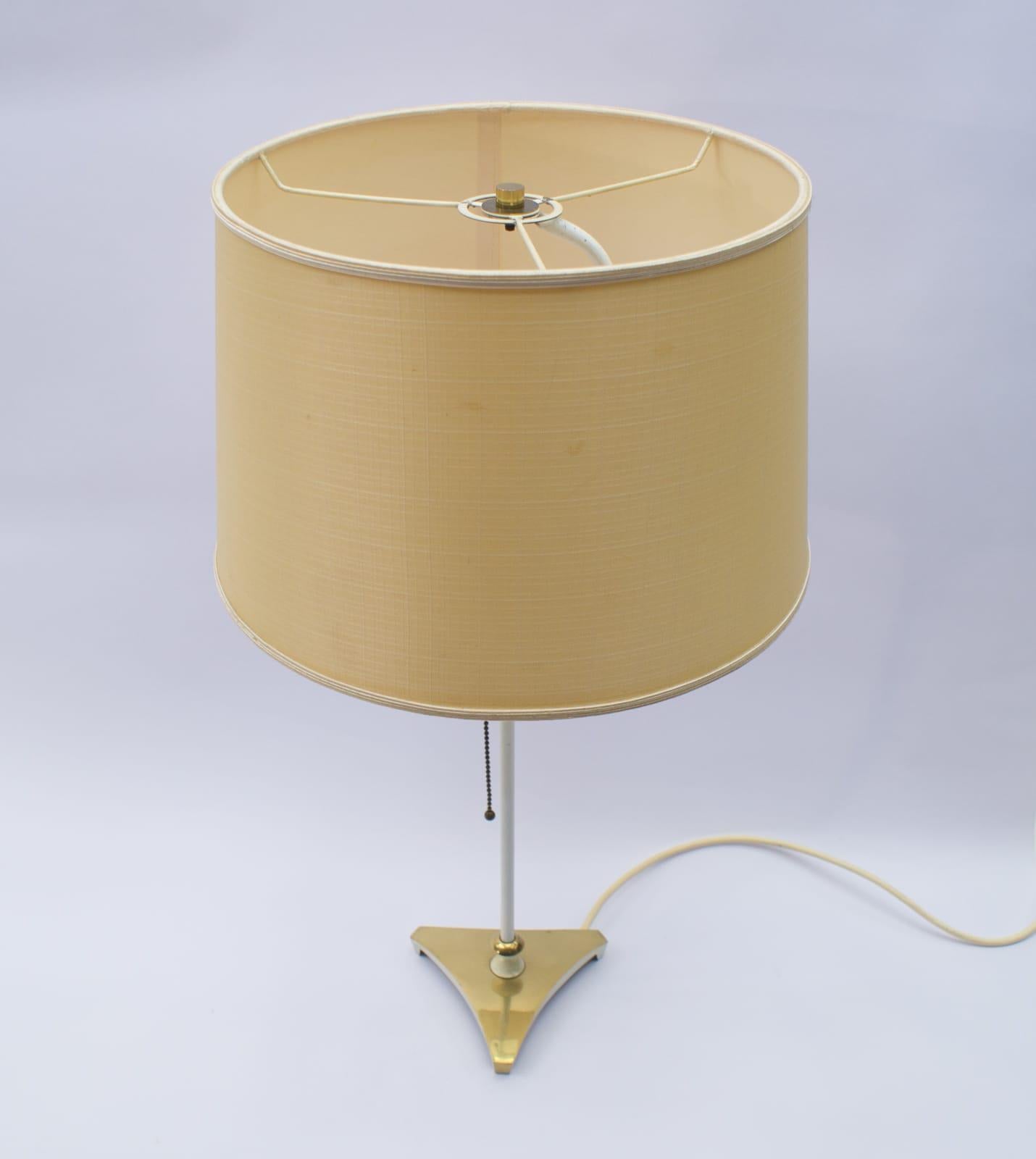 Mid-20th Century Exceptional Brass Table Lamp, Austria, 1950s For Sale