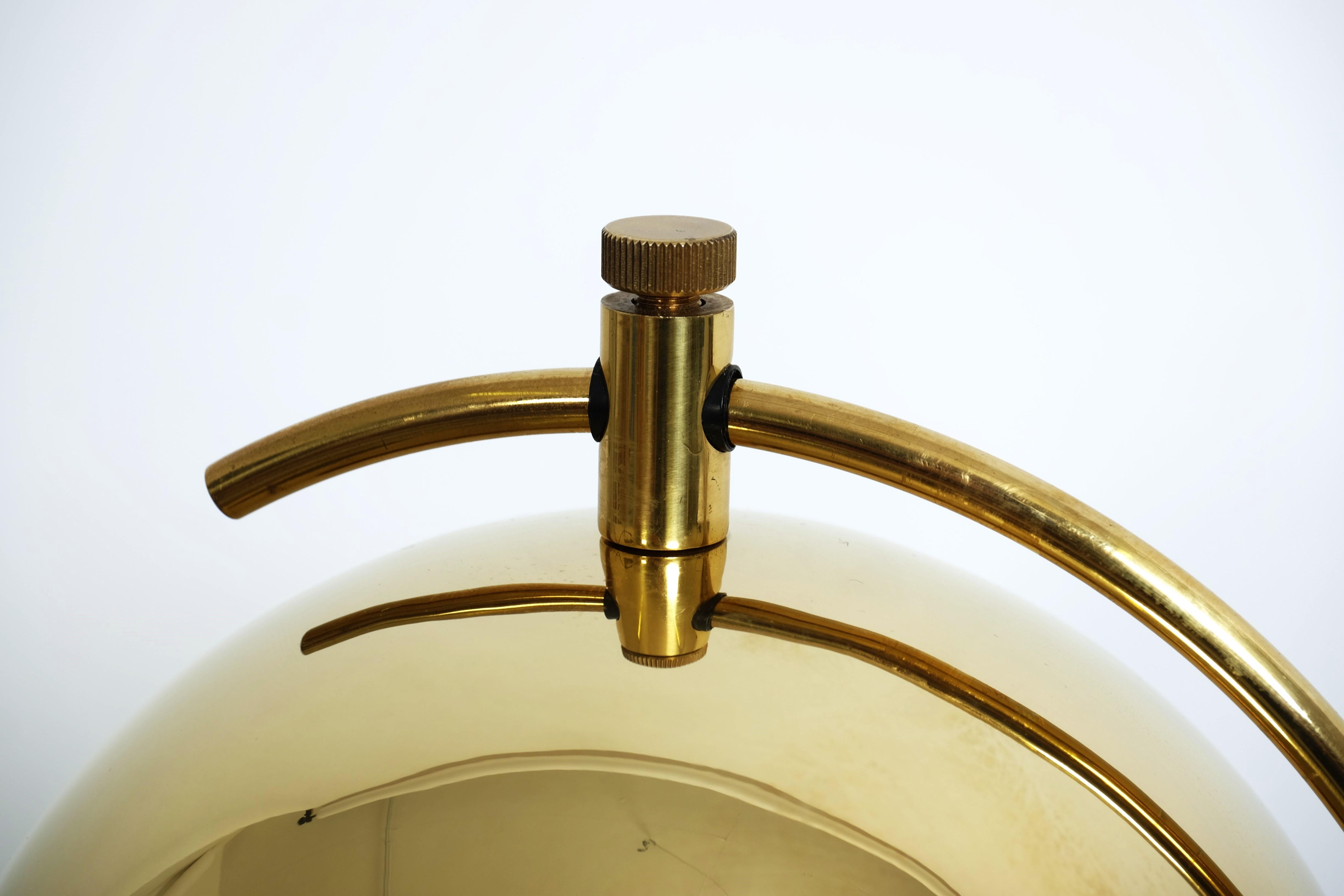 Exceptional Brass Table Lamp with Adjustable Lampshade by Cosack, Germany 1970s For Sale 10