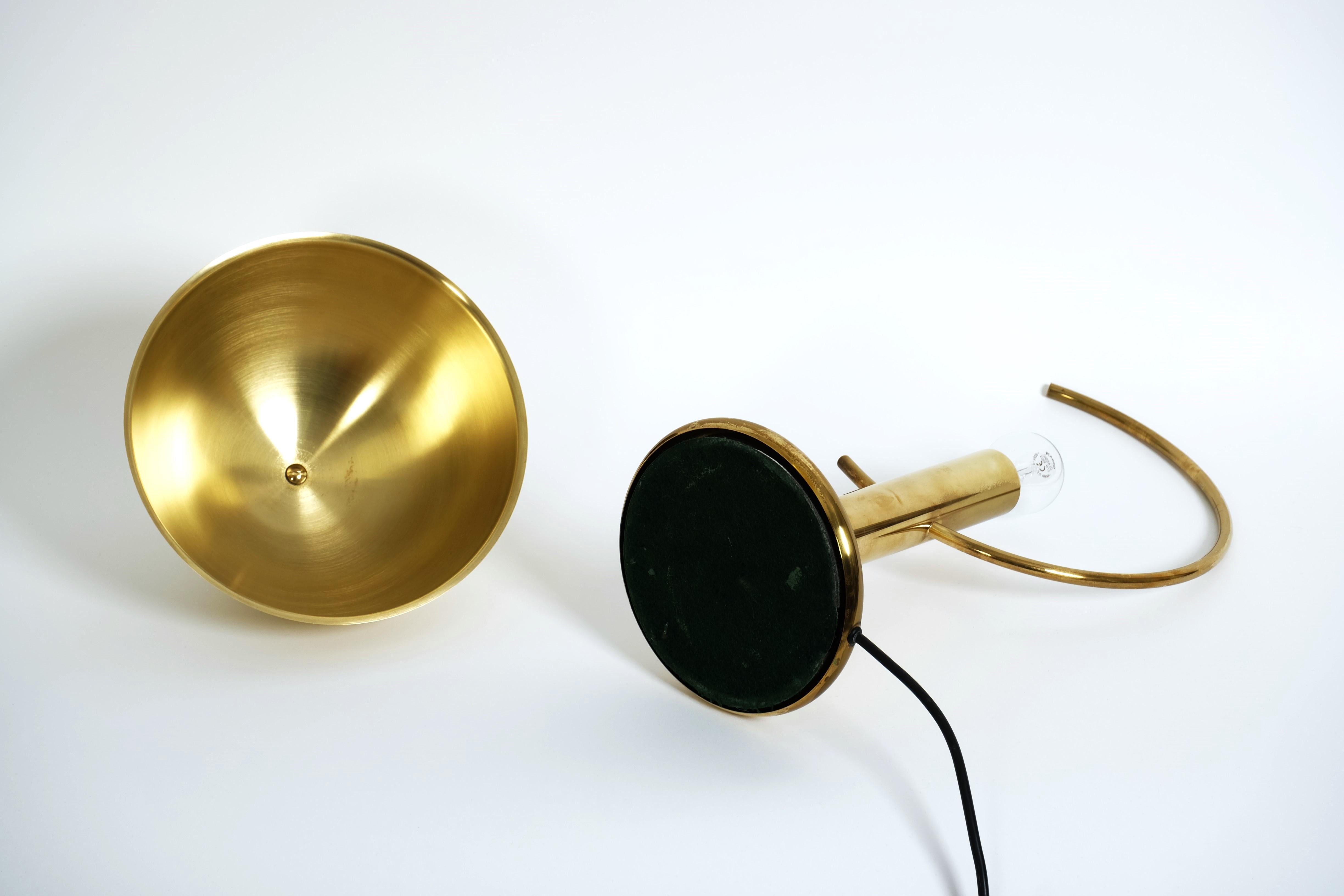 Exceptional Brass Table Lamp with Adjustable Lampshade by Cosack, Germany 1970s For Sale 13
