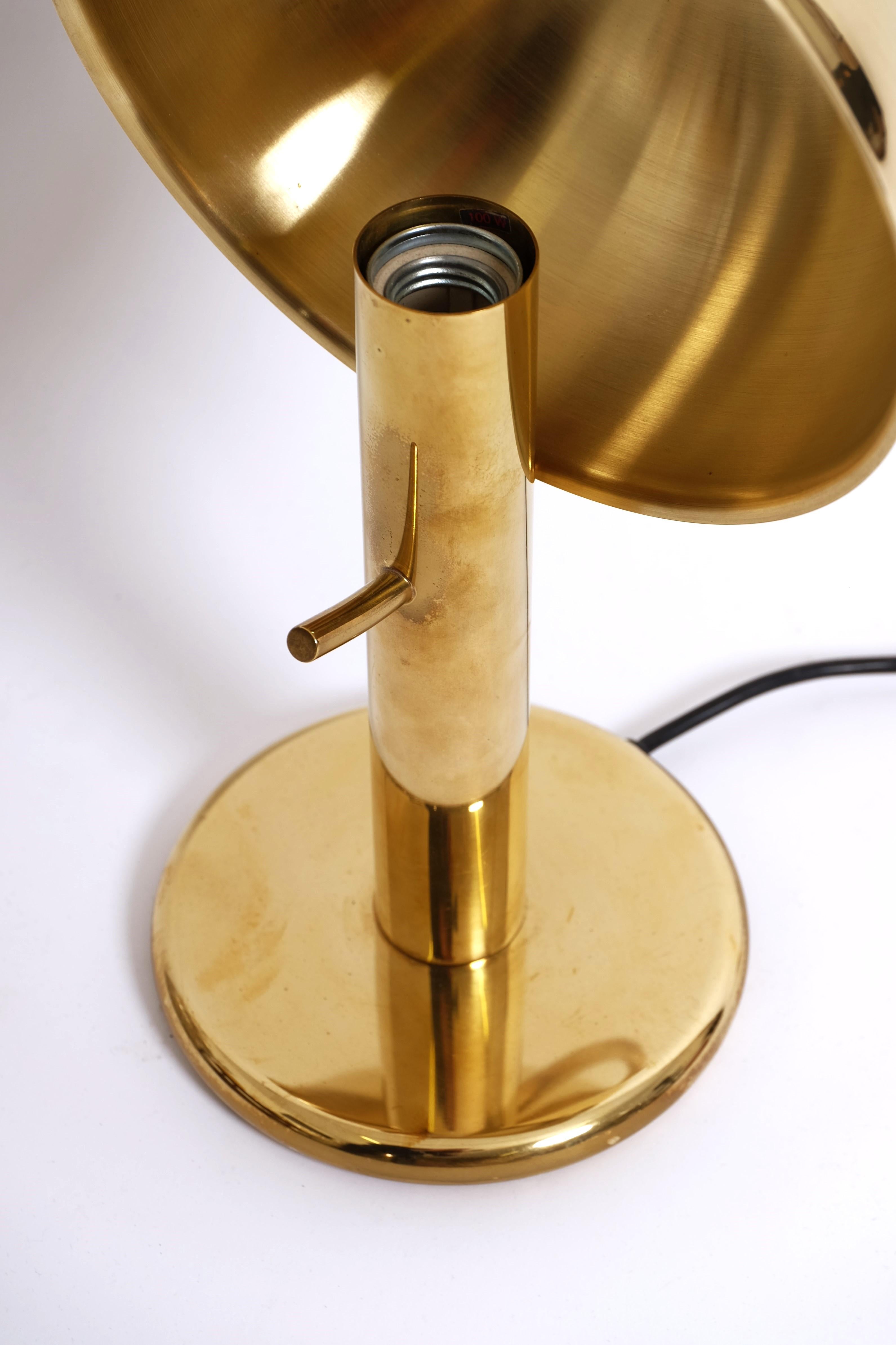 Exceptional Brass Table Lamp with Adjustable Lampshade by Cosack, Germany 1970s For Sale 15
