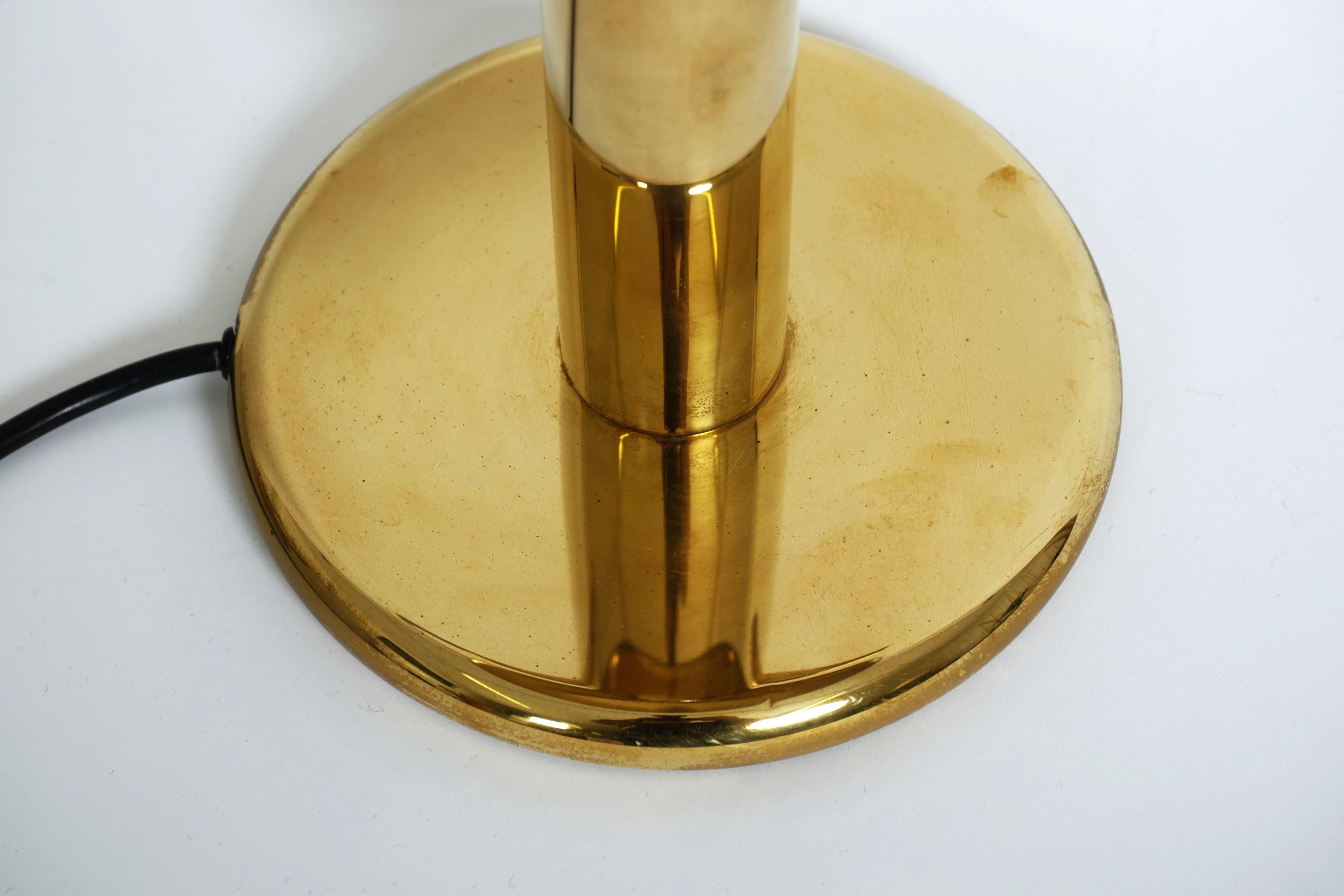 Exceptional Brass Table Lamp with Adjustable Lampshade by Cosack, Germany 1970s For Sale 4
