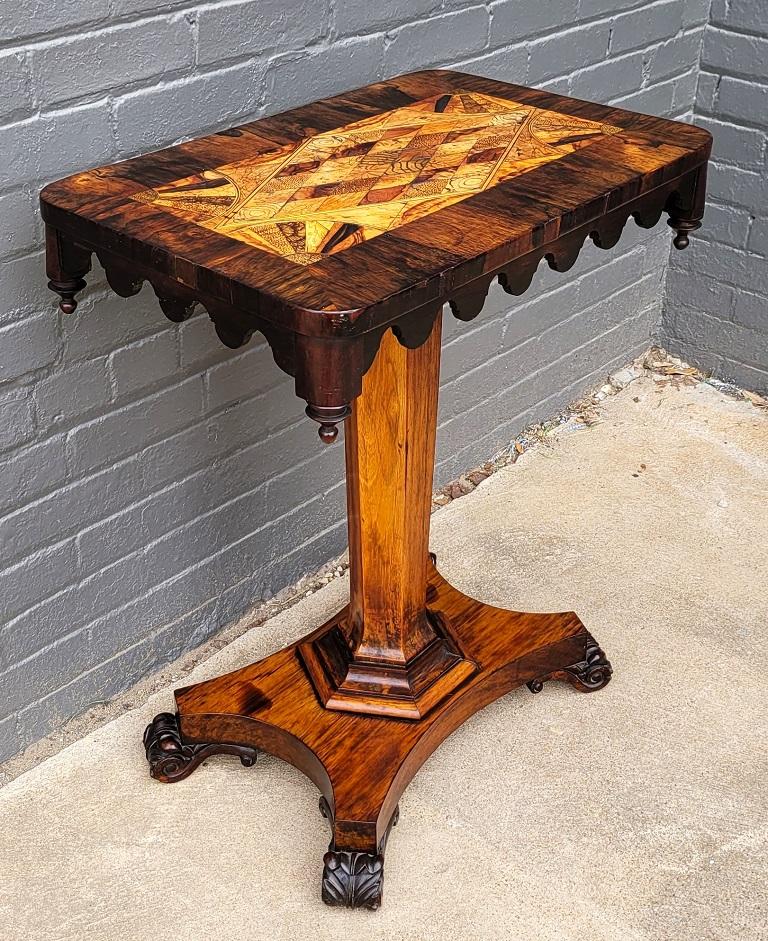 Early 19C British Colonial Specimen Wood Side Table In Good Condition For Sale In Dallas, TX