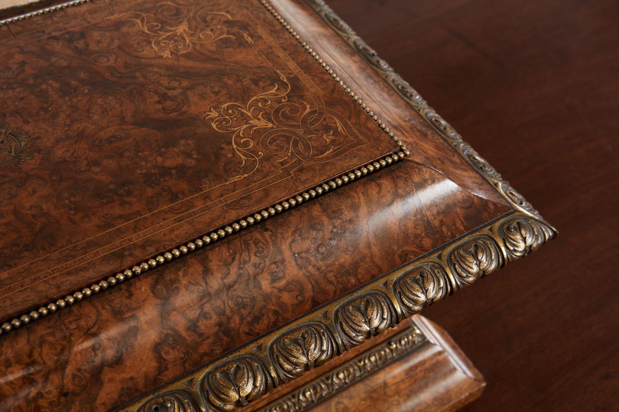 Exceptional Bronze Mounted Burl Caddy im Angebot 7