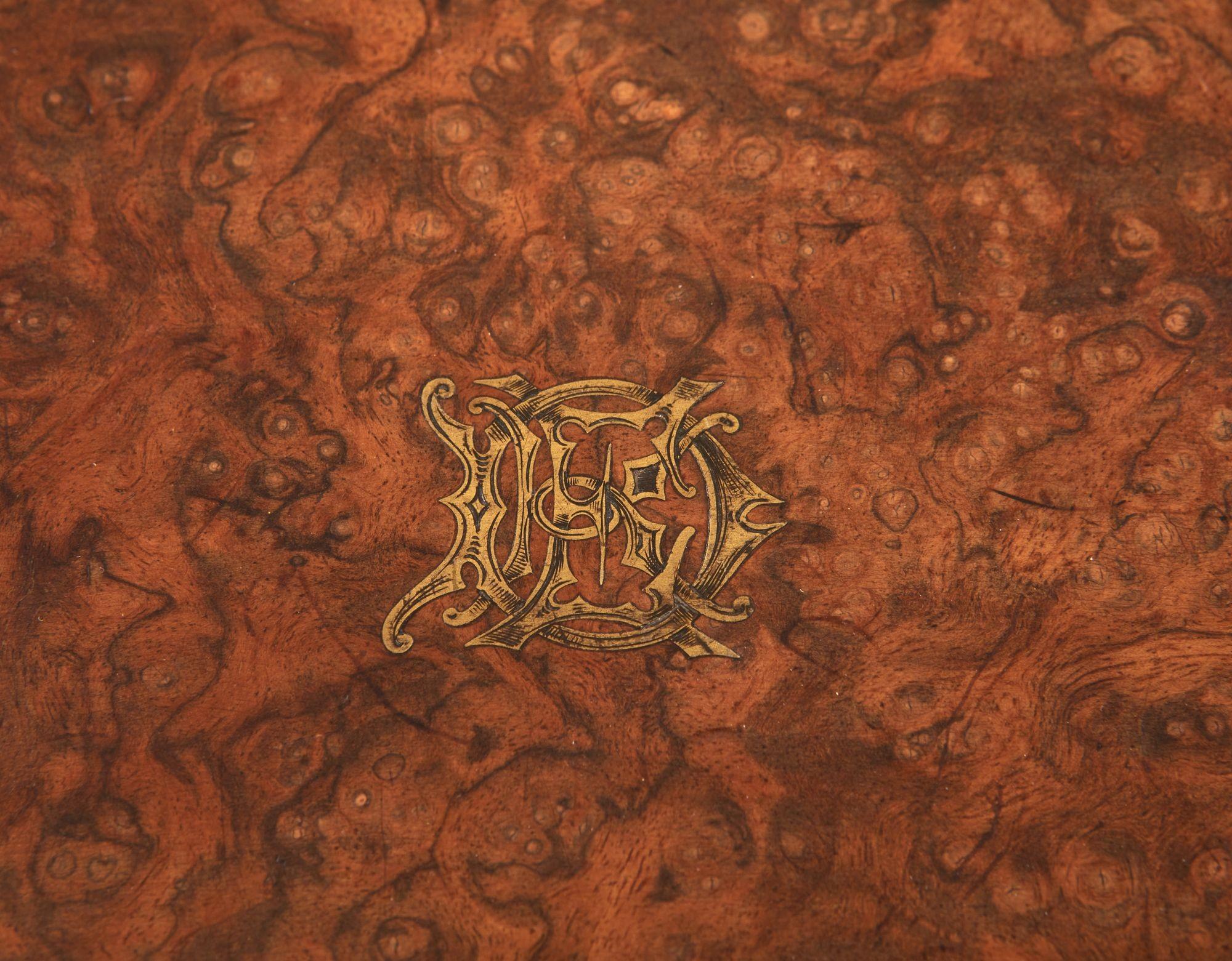 Exceptional Bronze Mounted Burl Caddy im Angebot 10