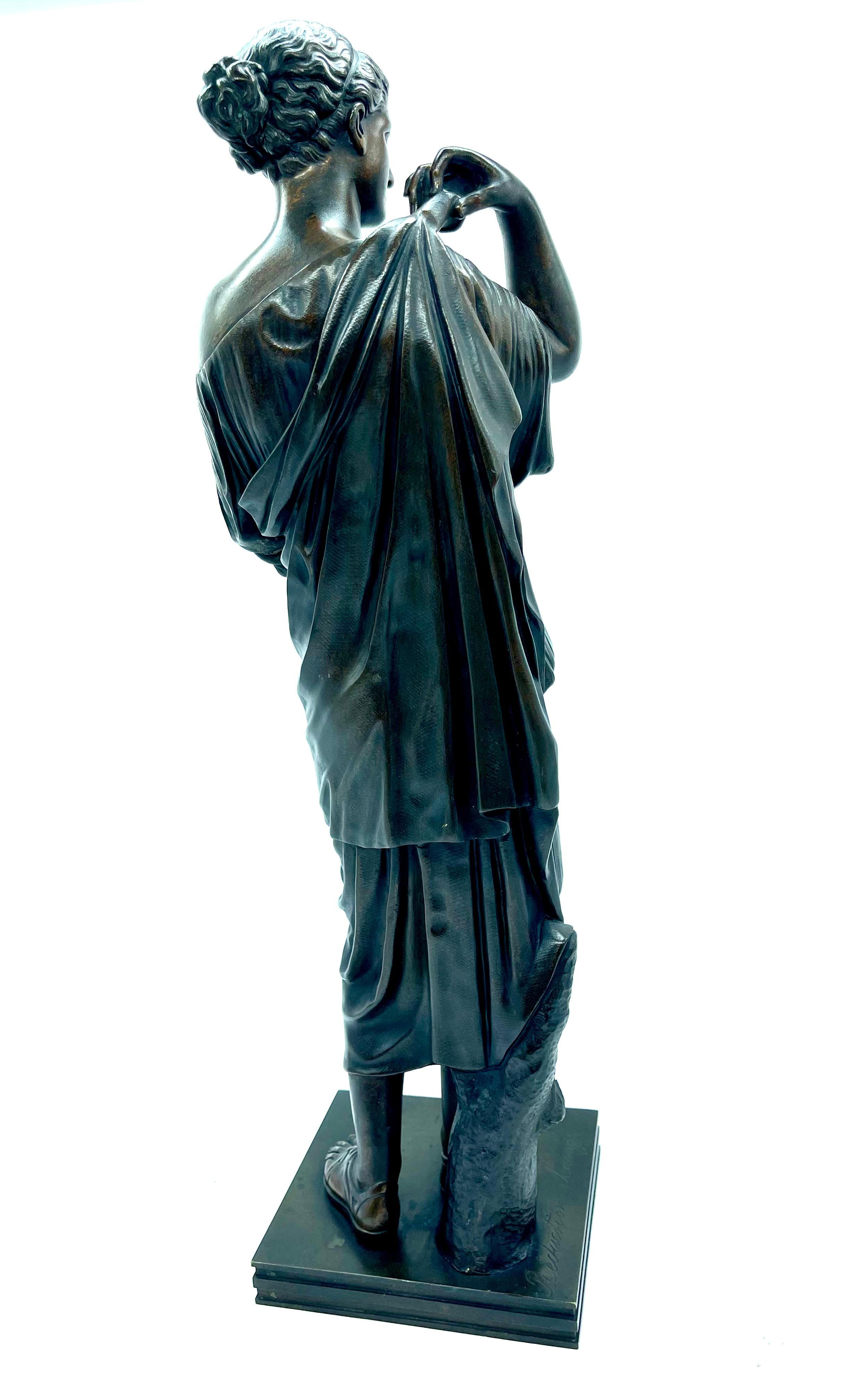 Bronzo Eccezionale scultura in bronzo: Diana di Gabii (Artemis, dea della caccia) in vendita