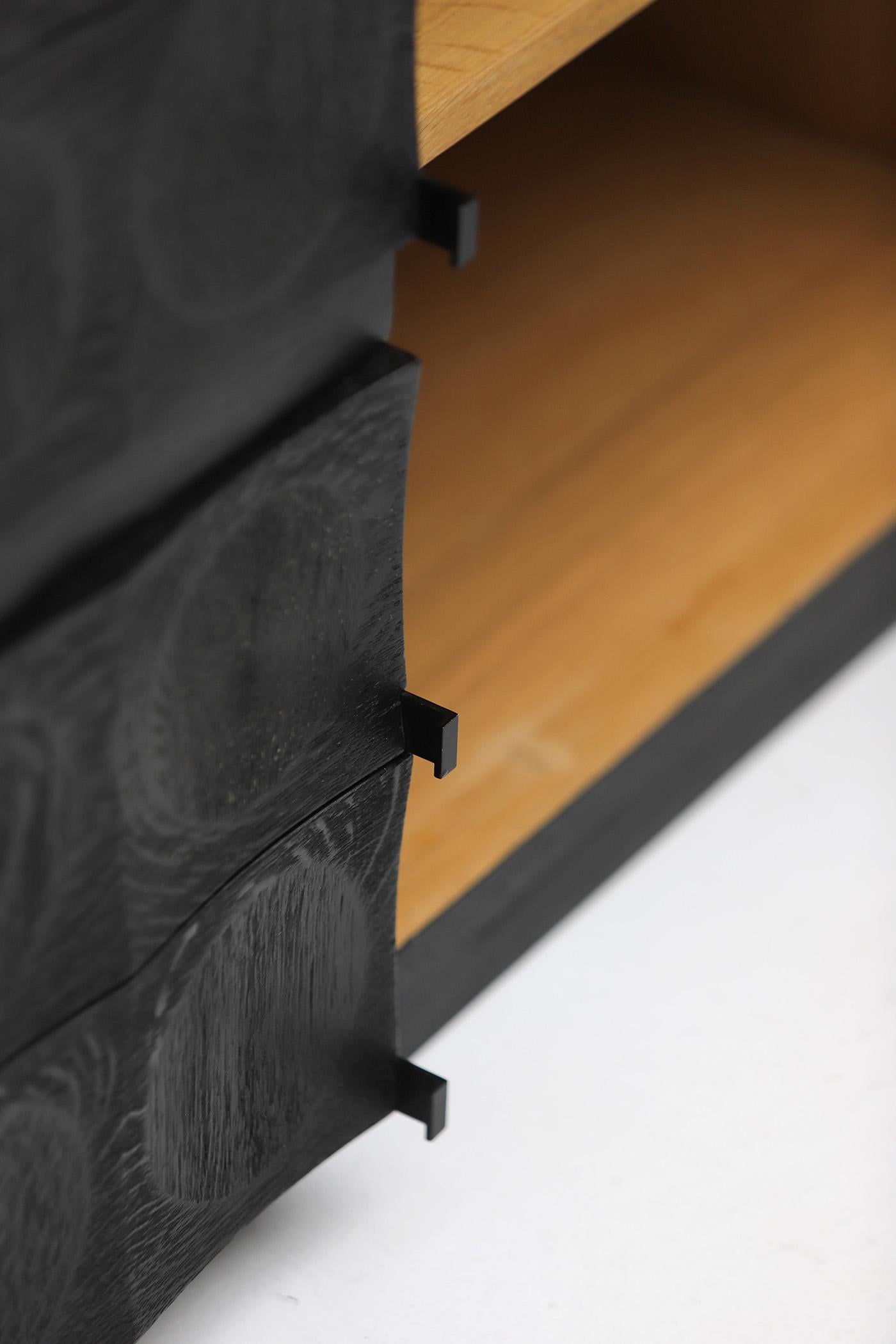 Außergewöhnliches brutalistisches Sideboard von Jean Batenburg MI, Belgien 1960er Jahre im Angebot 4