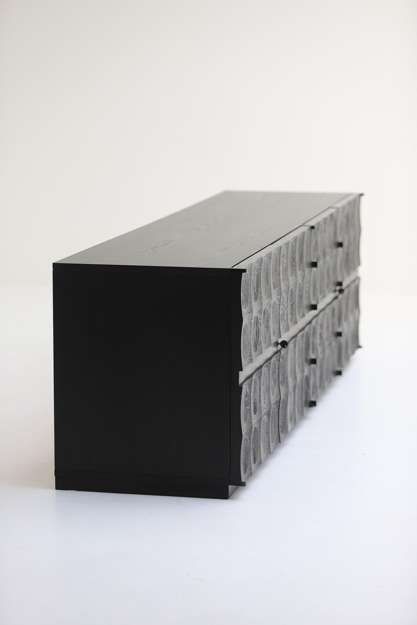 Außergewöhnliches brutalistisches Sideboard von Jean Batenburg MI, Belgien 1960er Jahre im Angebot 11