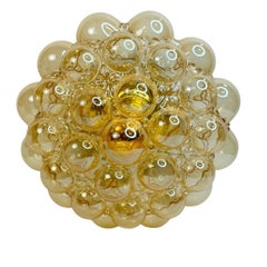 Exceptional Bubble Glass Flush Mount Helena Tynell for Limburg, Germany, 1960s