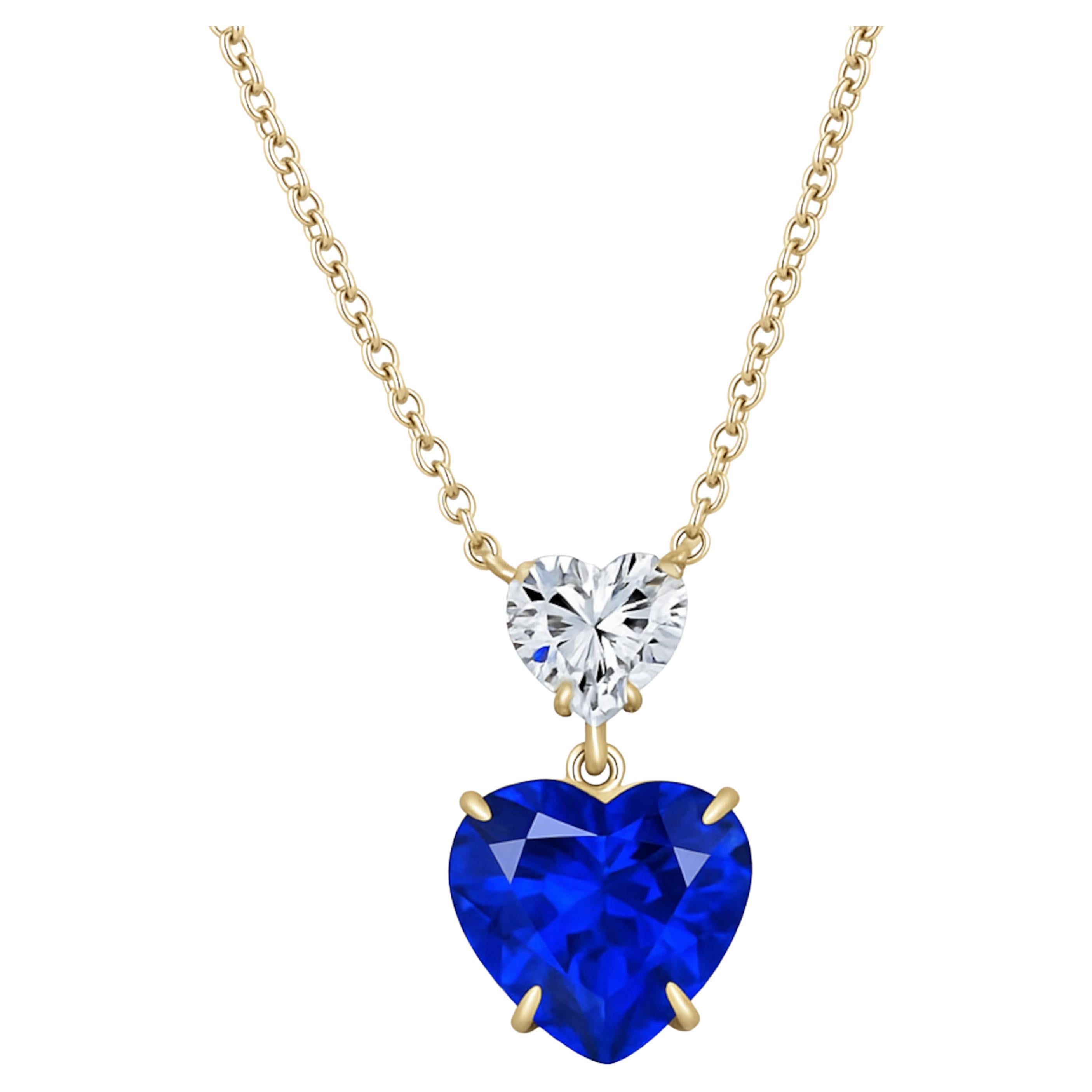 Außergewöhnlicher C. Dunaigre-zertifizierter 9,06 Karat Ceylon Vivid Blue Sapphire-Anhänger im Angebot