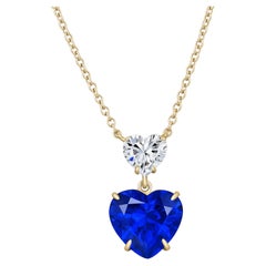 Außergewöhnlicher C. Dunaigre-zertifizierter 9,06 Karat Ceylon Vivid Blue Sapphire-Anhänger