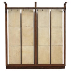 Exceptional C.1930S Italian Modernist/Deco Parchment/Vellum Coat Rack
