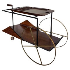 Exceptional Carrinho de Chá Tea Trolley by Brazilian Designer Jorge Zalszupin