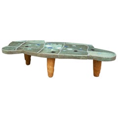 Exceptional Ceramic Coffee Table by Jean Pierre Viot, circa 2007