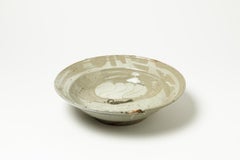 Exceptional Ceramic Plate by Anne Kjaersgaard Danish Artist Realised in La Borne