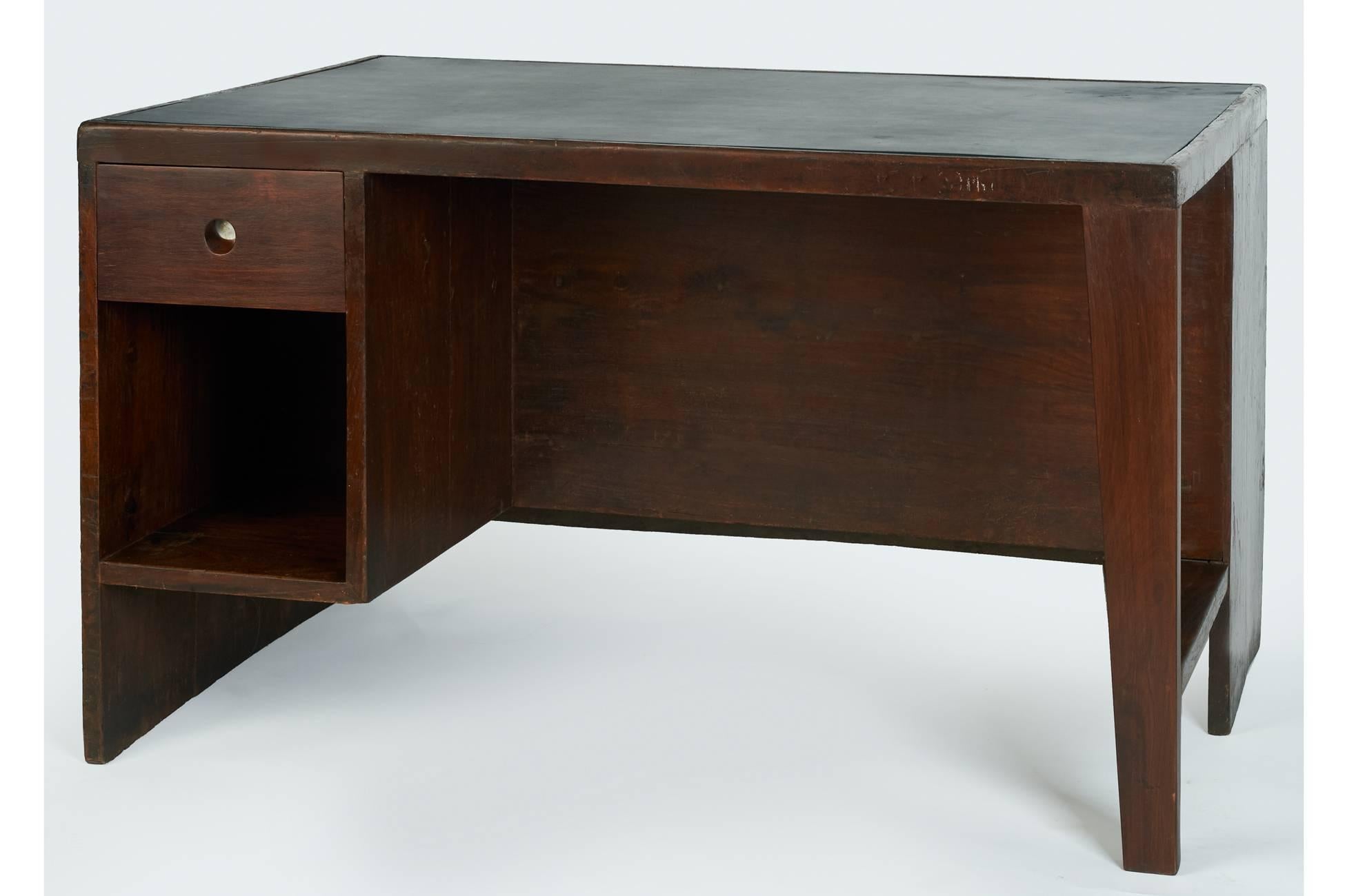 Mid-Century Modern Exceptional Chandigarh Pigeonhole Desk by Pierre Jeanneret, France/India c. 1957
