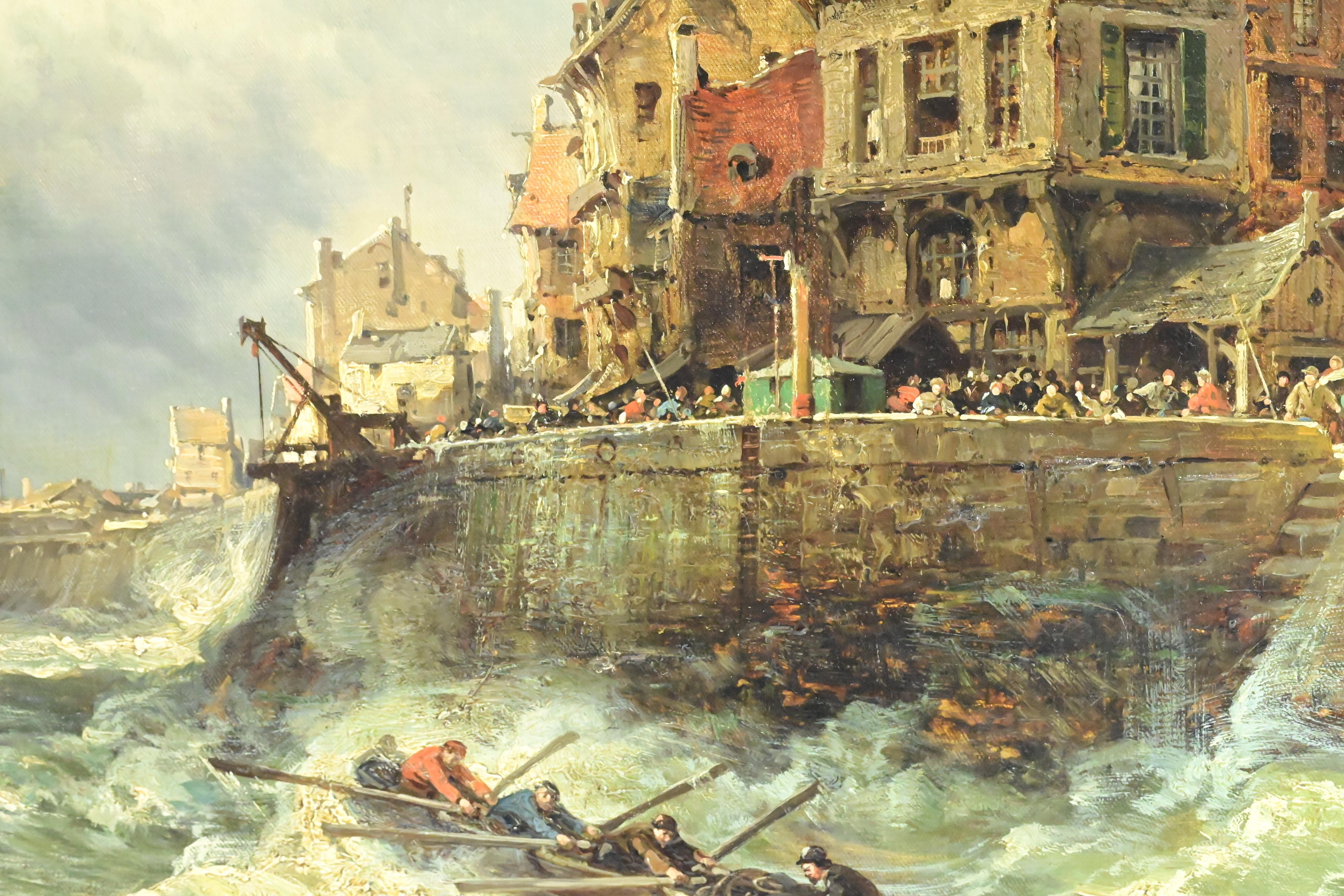 Exceptionnelle huile sur toile de Charles Euphraise Kuwasseg en vente 1