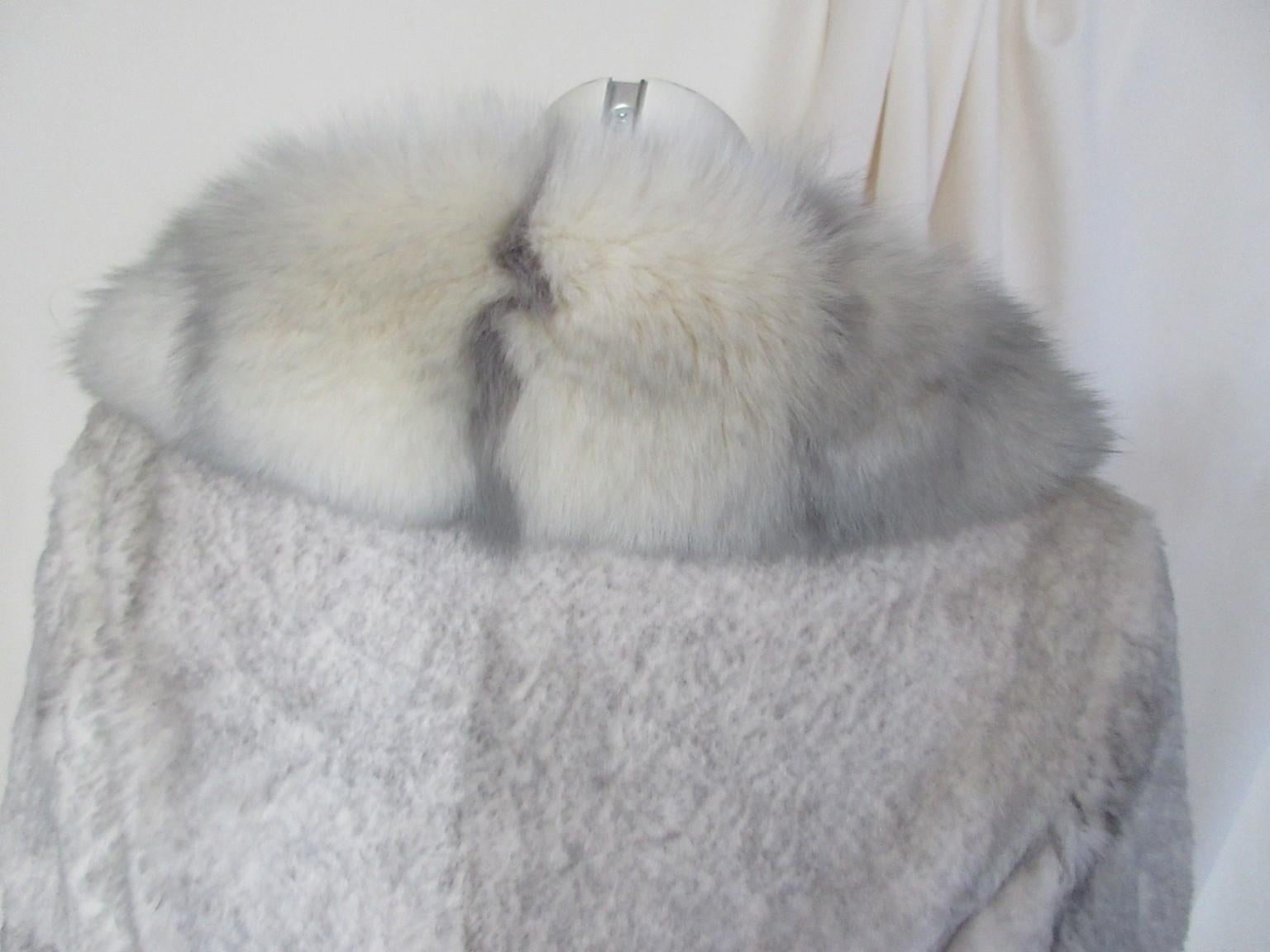Exceptionnel Chinchilla Fox Sable Fur Coat en vente 1