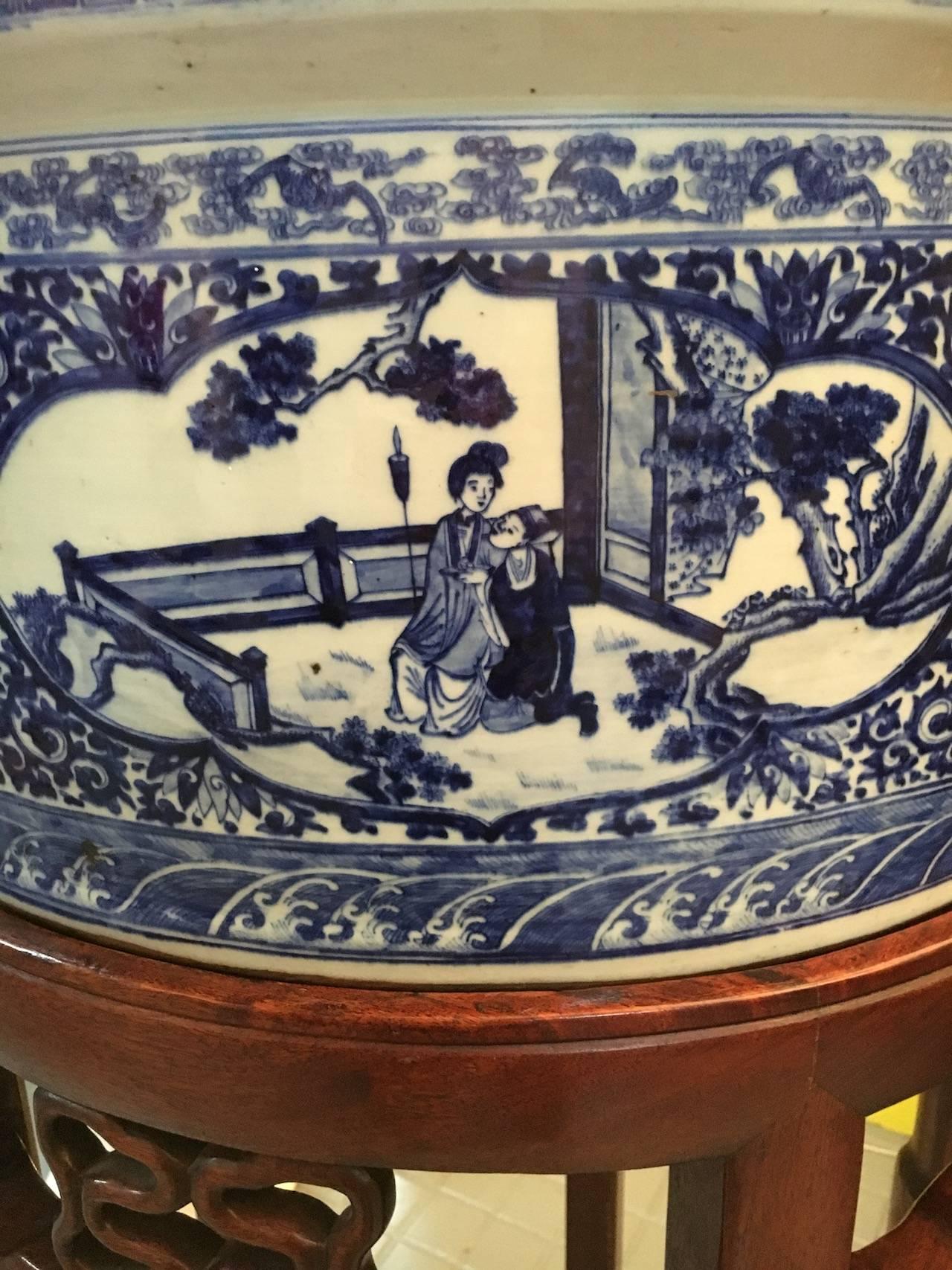 Exceptional Chinese Porcelain Planters, circa 1925 In Excellent Condition For Sale In Saint-Ouen, FR