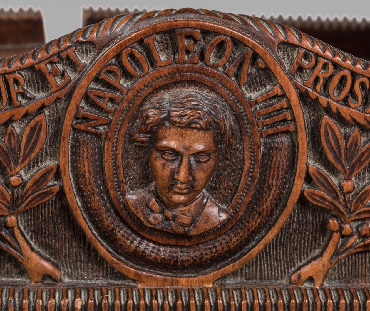 French Exceptional Cigar Humidor – Tribute to Prince Imperial Napoleon IV (1873-1879) For Sale