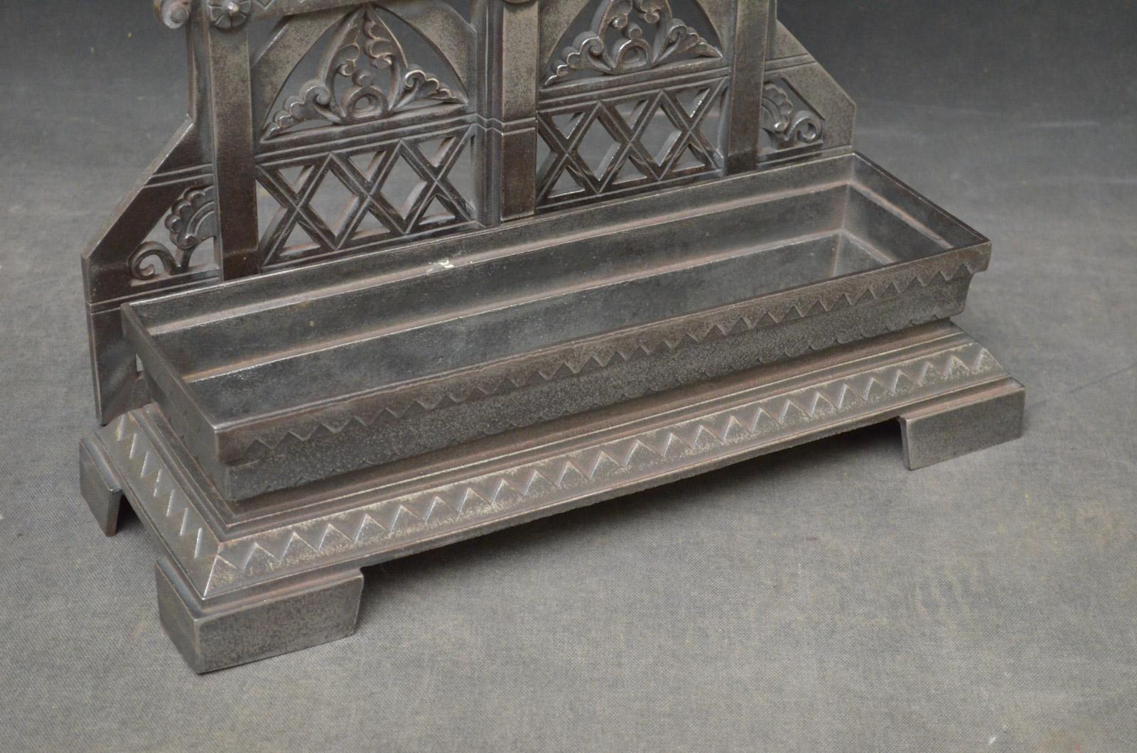 Exceptional Coalbrookdale Cast Iron Umbrella Stand 2