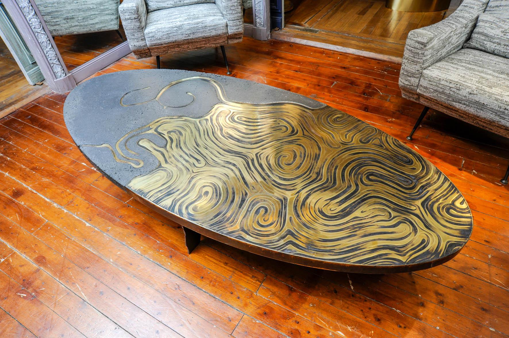 Exceptional Coffee Table by Erwan Boulloud In Excellent Condition In Saint-Ouen (PARIS), FR