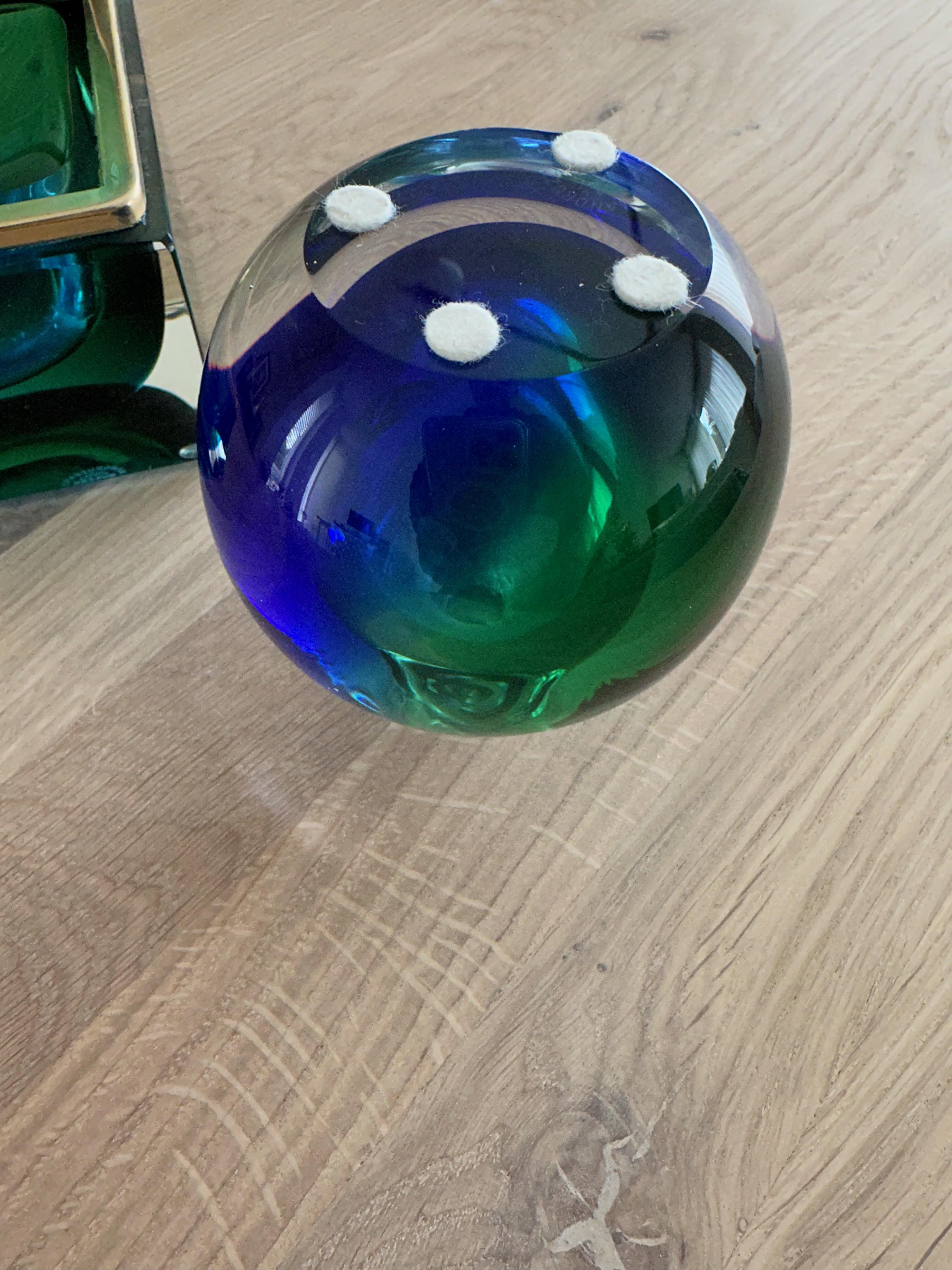 Exceptional Color Murano Glass Art Box with Vase Design & Marked by Mandruzzato 6