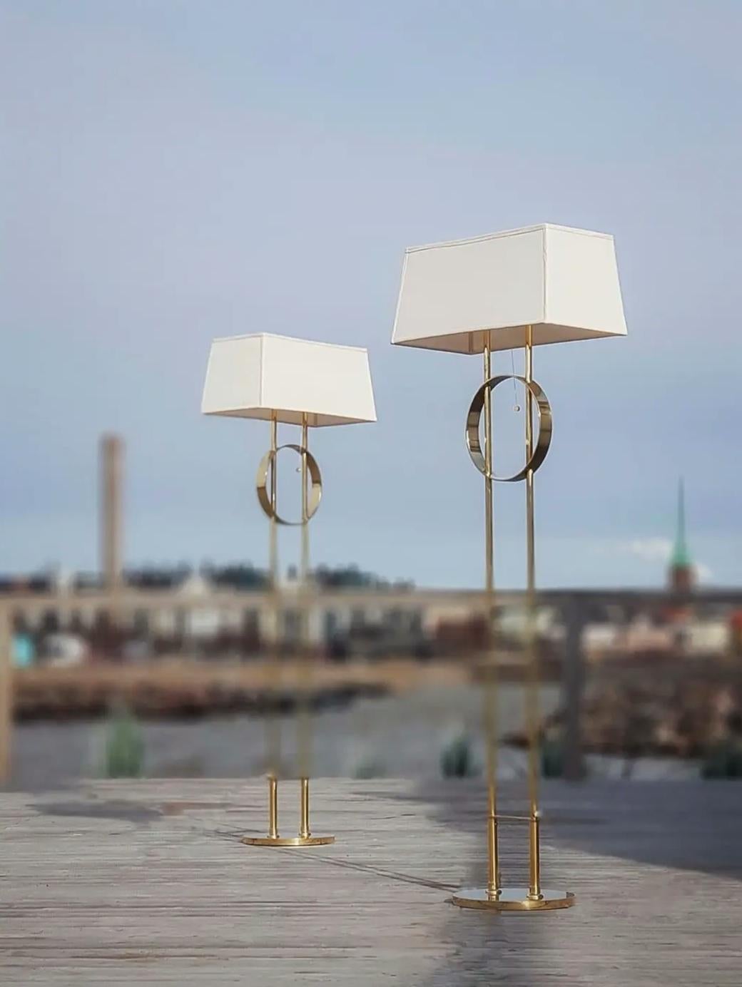 Exceptional Commissioned Floor Lamps by Paavo Tynell, Taito For Sale 2