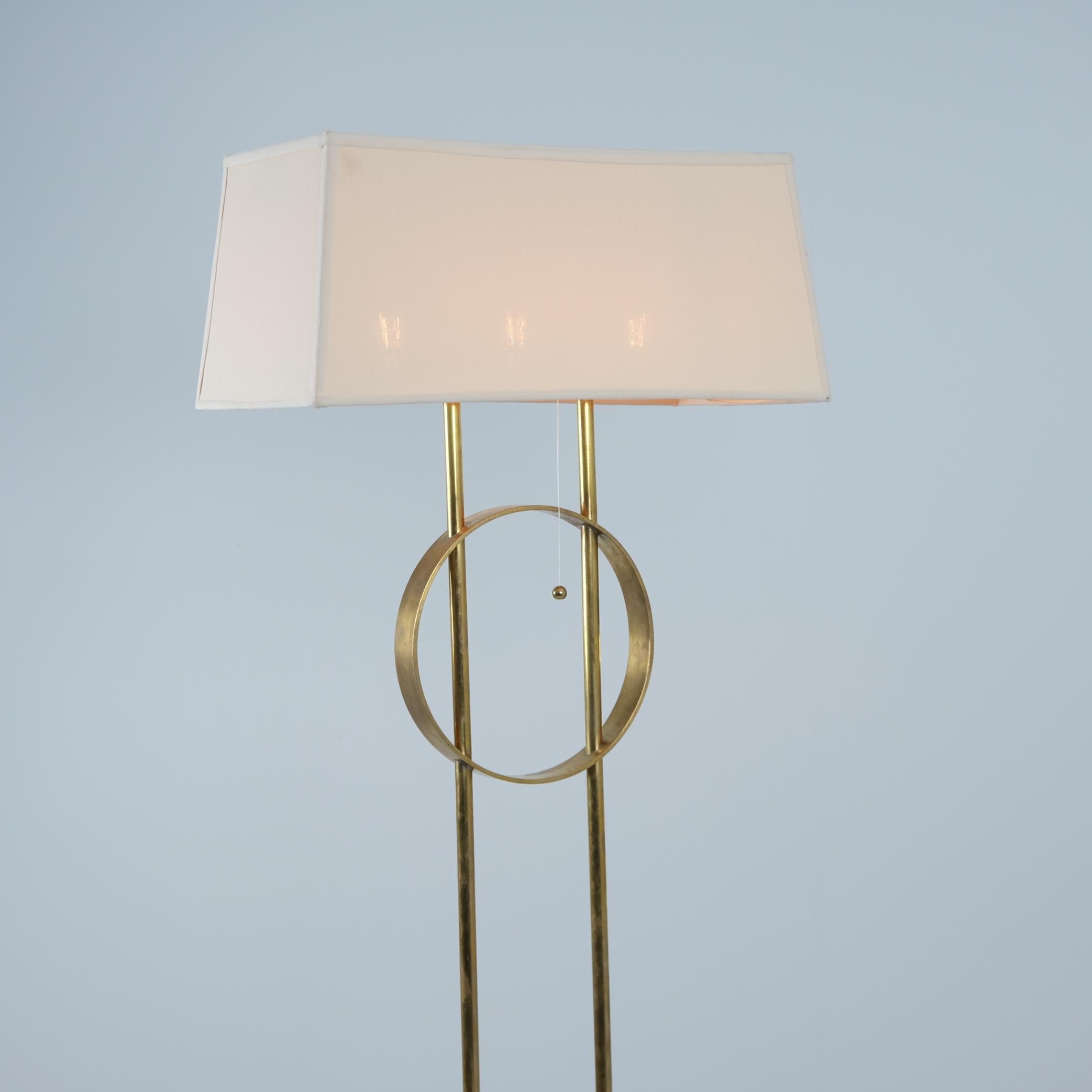 Exceptional Commissioned 'HOK' Paavo Tynell Floor Lamp in Brass, Taito 1948 For Sale 3