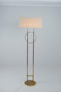 Exceptional Commissioned 'HOK' Paavo Tynell Floor Lamp in Brass, Taito 1948