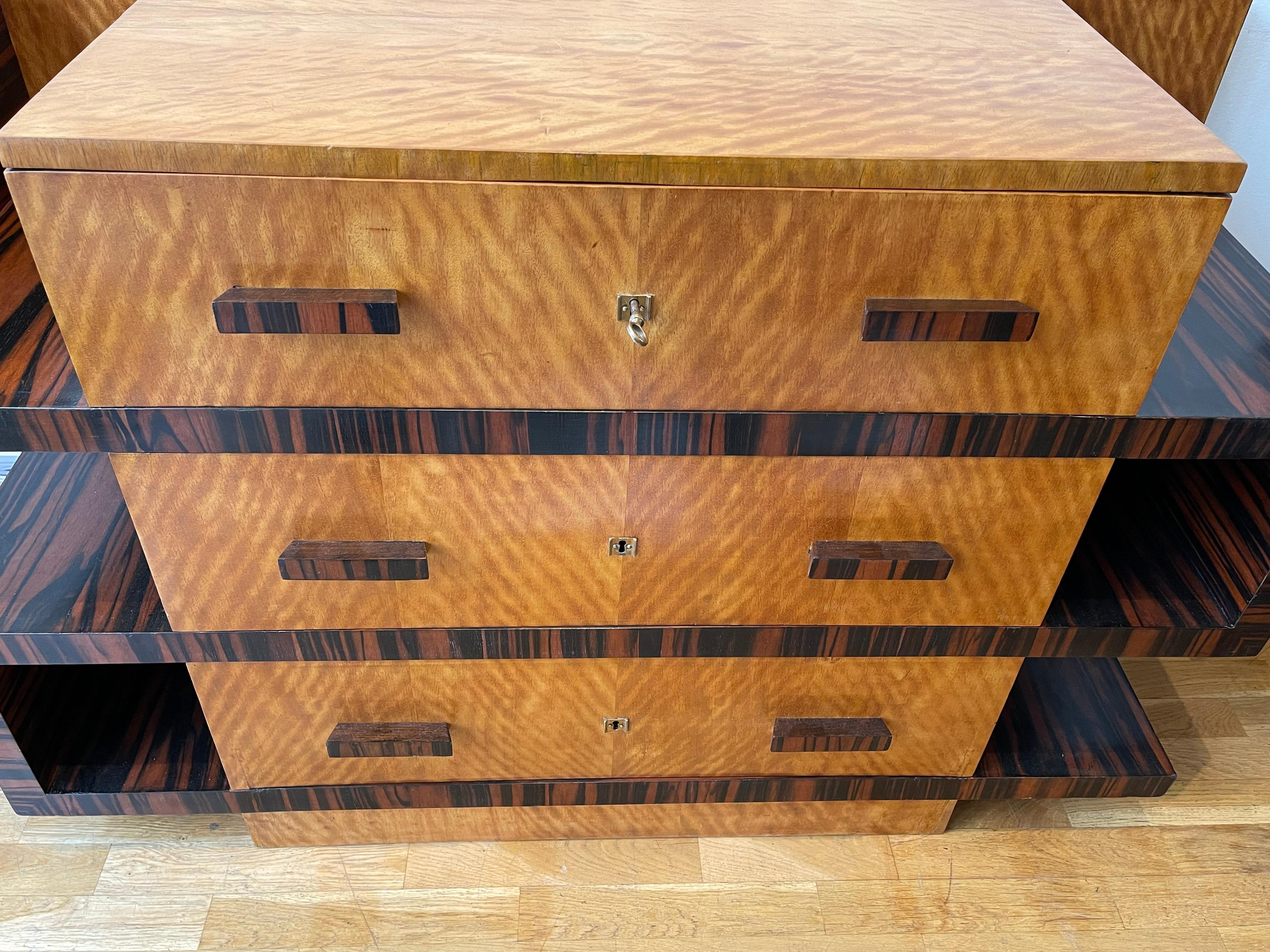 Exceptional Commode by Jacques Adnet, France, Art Deco, circa 1928 For Sale 5