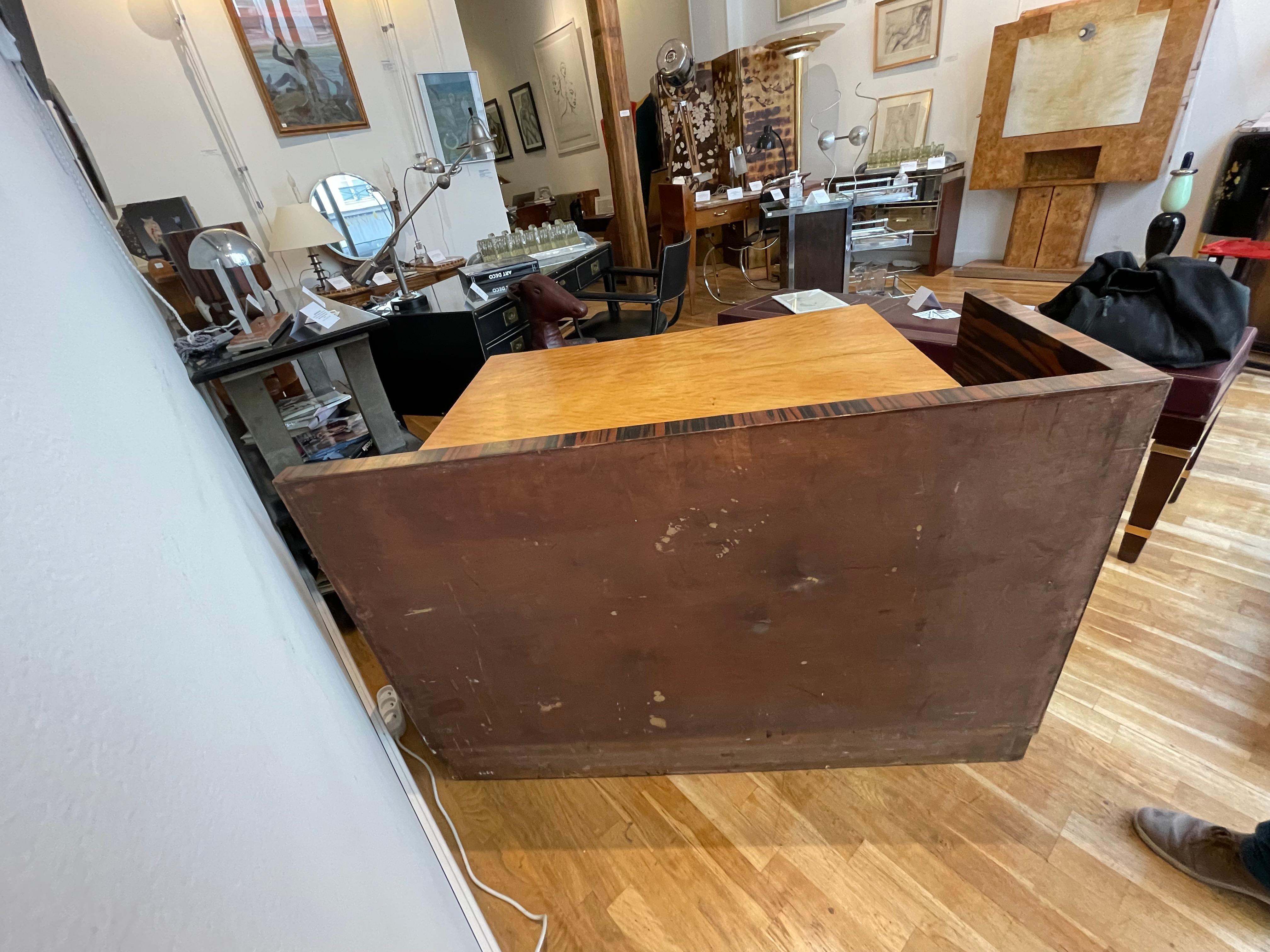 Exceptional Commode by Jacques Adnet, France, Art Deco, circa 1928 For Sale 9