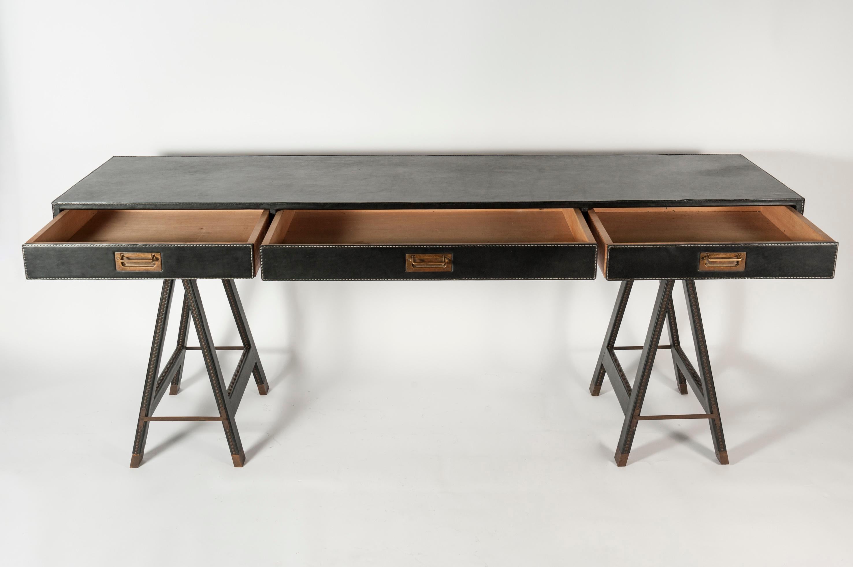 Mid-20th Century Exceptional Console or Desk by Jacques Adnet