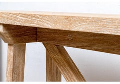 Außergewöhnlicher Zeitgenössischer Konsolentisch aus Eichenholz in Keramik