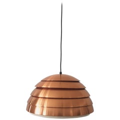 Exceptional Copper Beehive Pendant Lamp by Hans-Agne Jakobsson, Sweden, 1960s