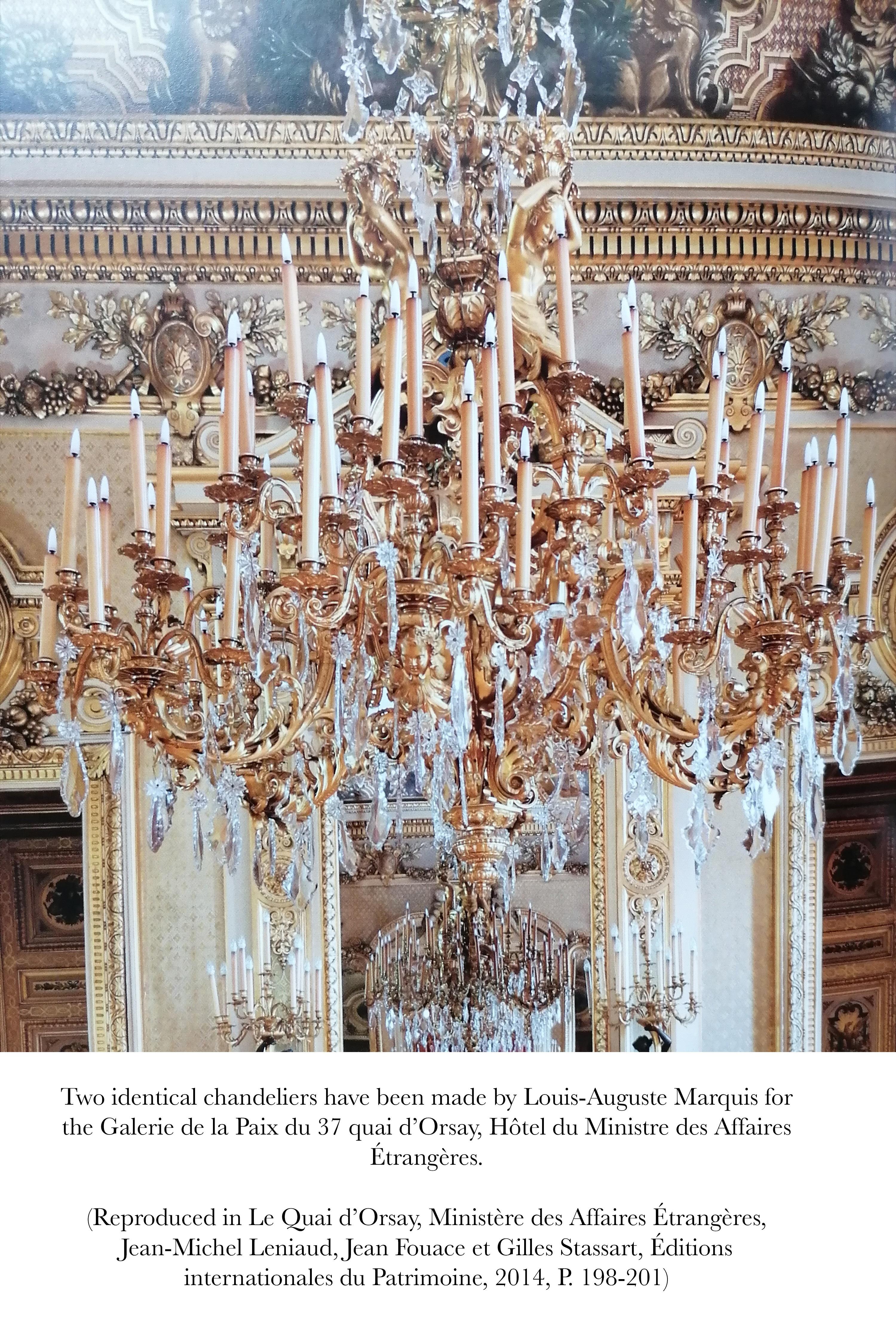 Exceptional Crystal and Bronze Chandelier, L-A Marquis, France, C. 1860 For Sale 4
