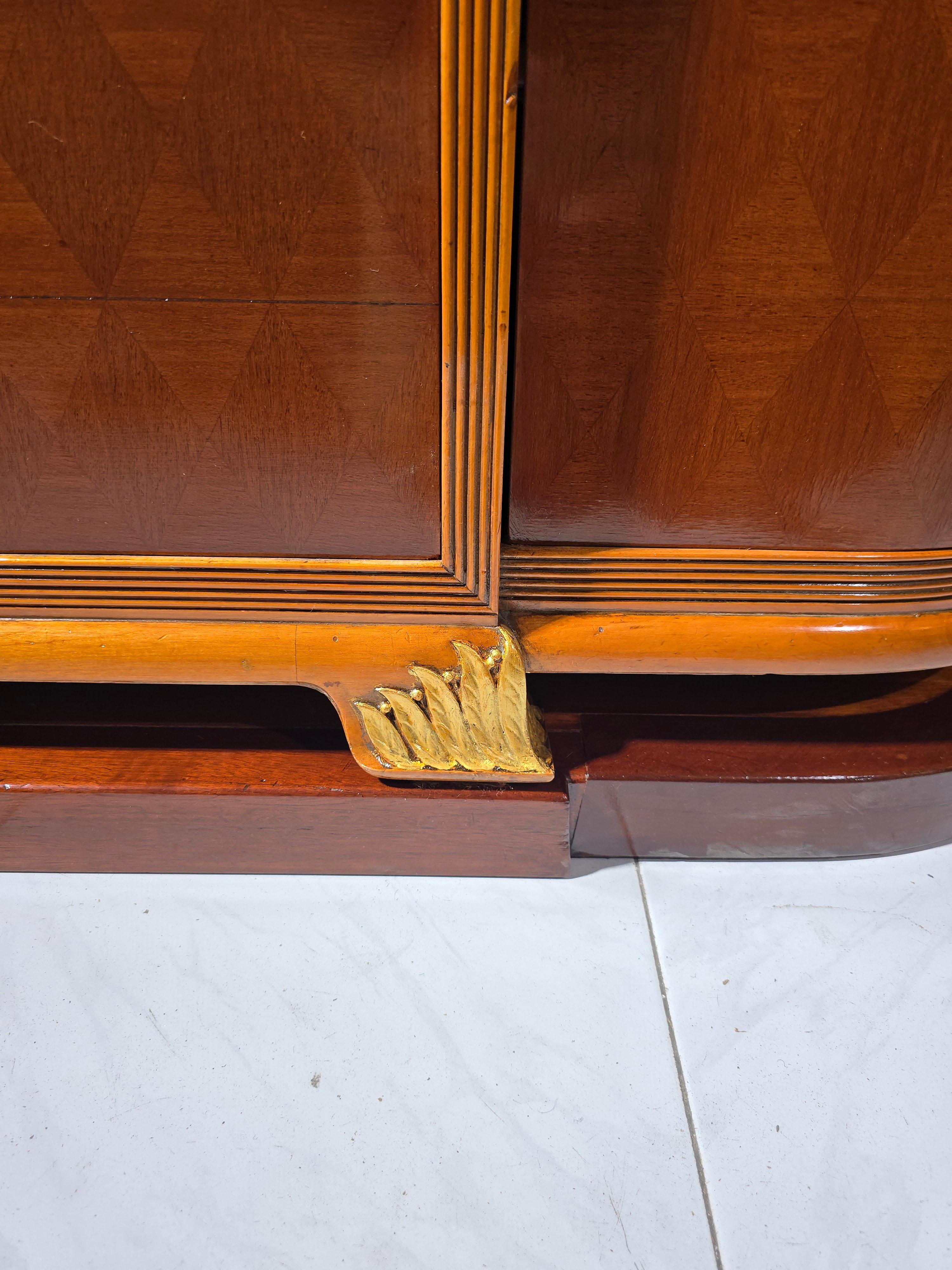 This exquisite desk, signed by Pere Cosp (Barcelona, 1907–2007), is a remarkable example of mid-20th-century Spanish craftsmanship. Likely commissioned as a bespoke piece, it showcases the exceptional artistry and attention to detail for which Cosp
