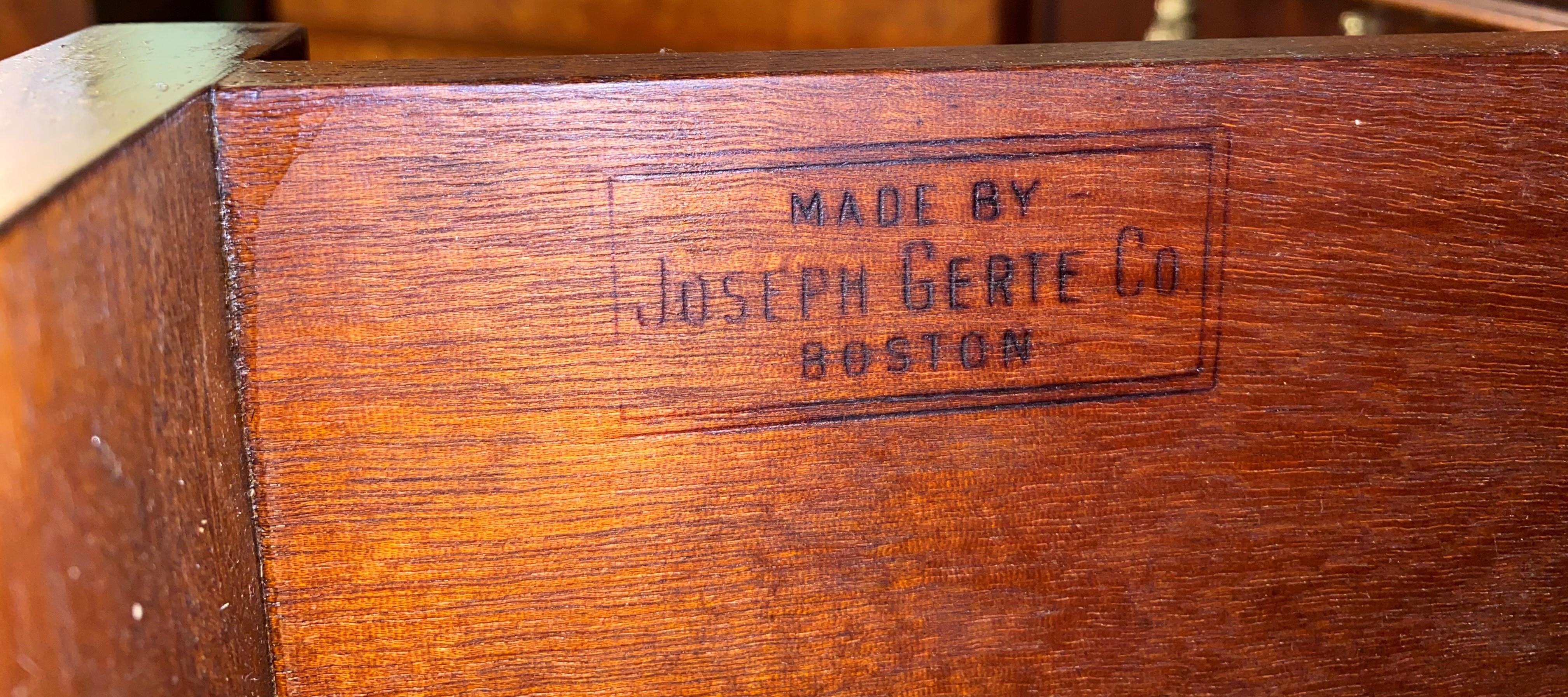 Exceptional Custom Mahogany Breakfront Server Cabinet by Joseph Gerte, Boston For Sale 7