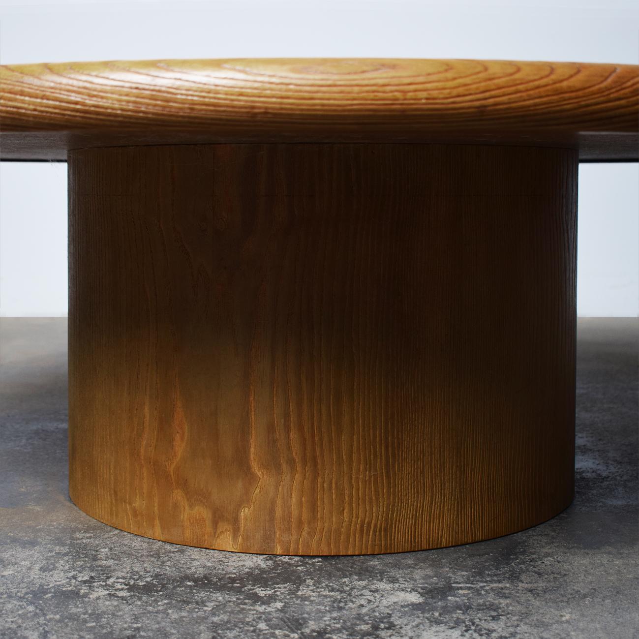 Late 20th Century Exceptional Danish Round Oak Mosaic Coffee Table For Sale