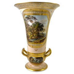 Exceptional Derby Two Part Vase. Daniel Lucas, C. 1810