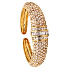 Modernes italienisches Designer-Armband 18kt Gold 21,12 Karat VS Diamanten, Außergewöhnlich