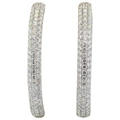 Exceptional Diamond Gold Hoop Earrings