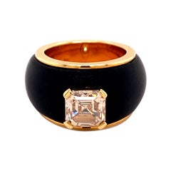 Eccezionale anello con diamante in oro rosa 750