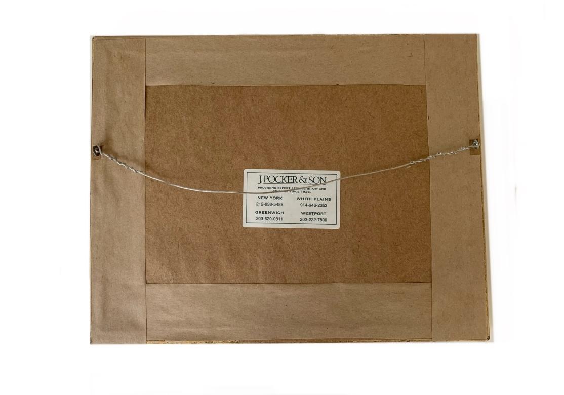 Exceptionnelle aquarelle réduite signée d'une résidence État moyen - En vente à Bridgeport, CT